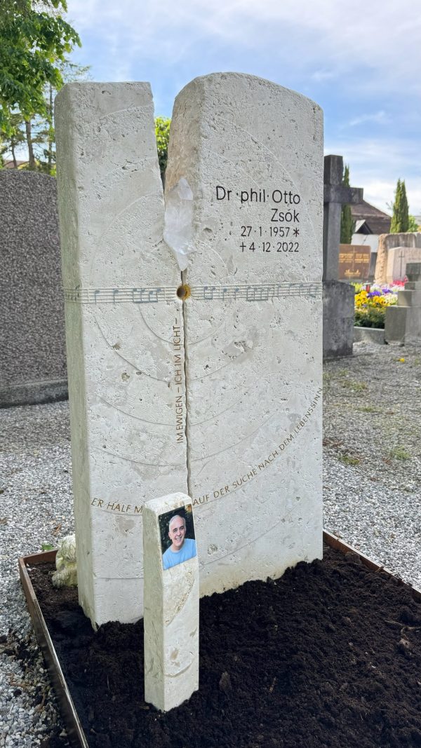 H420 Einzelgrabstein Musik Noten – Bild 9