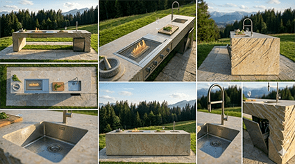 Projekt 221 Naturstein Outdoorküchen Block Allgäu Seeg (2)