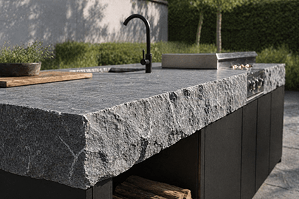 stoi steinmetzwerkstatt outdoorküche friedrichshafen bodensee granit natursteinplatte