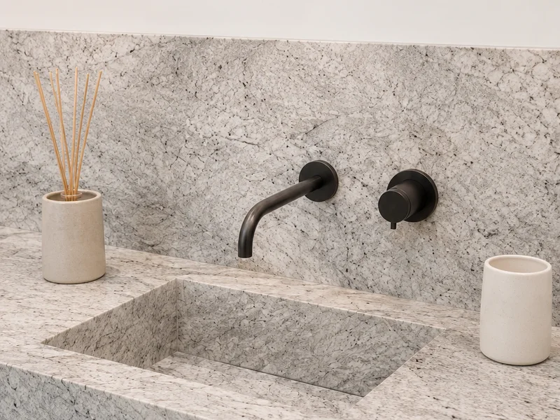 Granit in der Dusche – STOI Steinmetzwerkstatt