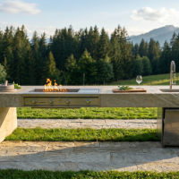 OURDOORKÜCHE Naturstein STOI STEINMETZWERKSTATTFriedrichshafen und Kempten Projekt Ostallgäu Füssen massiv outdoor wachenzeller dolomit (11)